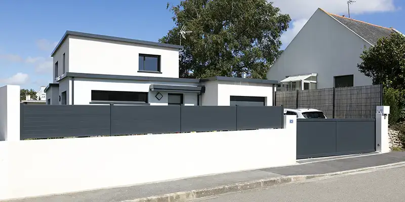 portail cloture gris anthracite 1